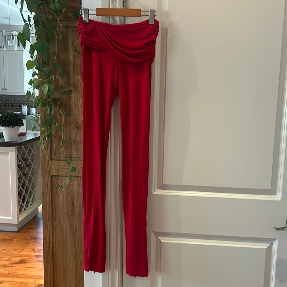 🎀NEW SSENSE BLUMARINE DRAPED LEGGINGS WOMEN'S 0 - Picture 4 of 14